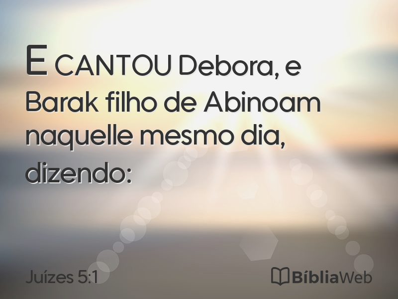 Juízes 5:1 em imagem para compartilhar