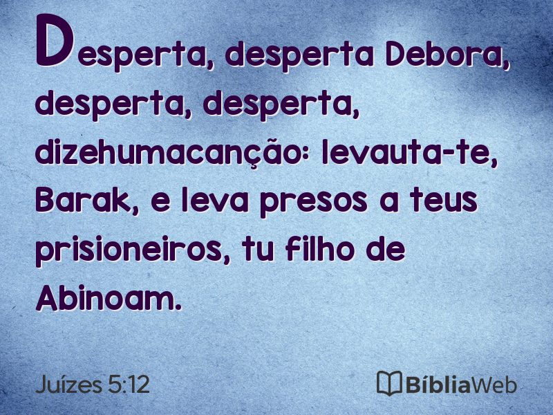 Juízes 5:12 em imagem para compartilhar