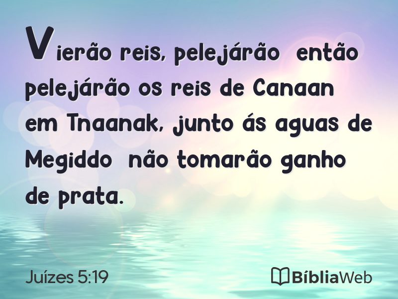 Juízes 5:19 em imagem para compartilhar