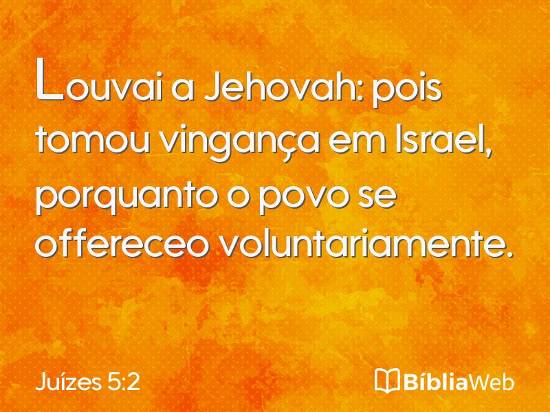 Juízes 5:2 em imagem para compartilhar
