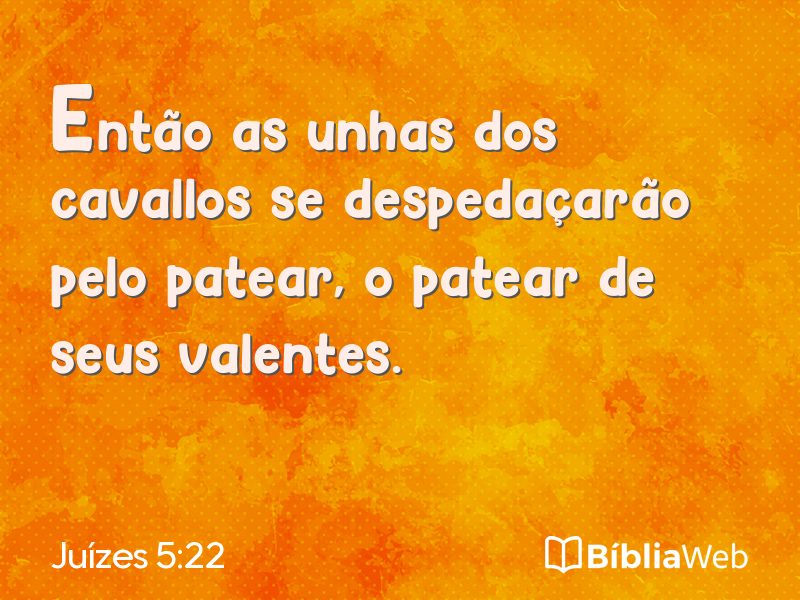 Juízes 5:22 em imagem para compartilhar