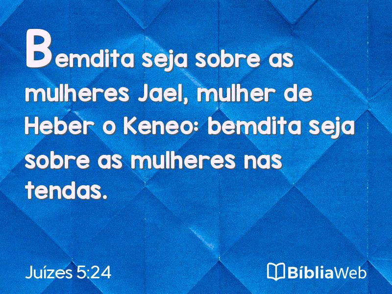 Juízes 5:24 em imagem para compartilhar