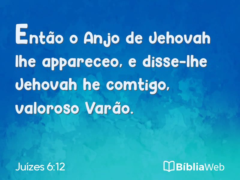 Juízes 6:12 em imagem para compartilhar