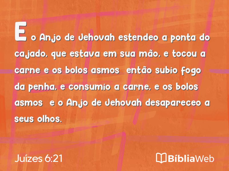 Juízes 6:21 em imagem para compartilhar