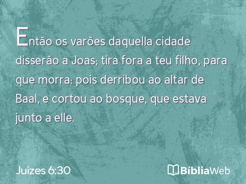Juízes 6:30 em imagem para compartilhar