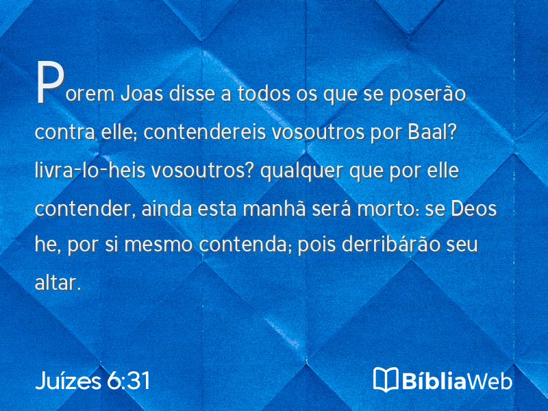 Juízes 6:31 em imagem para compartilhar
