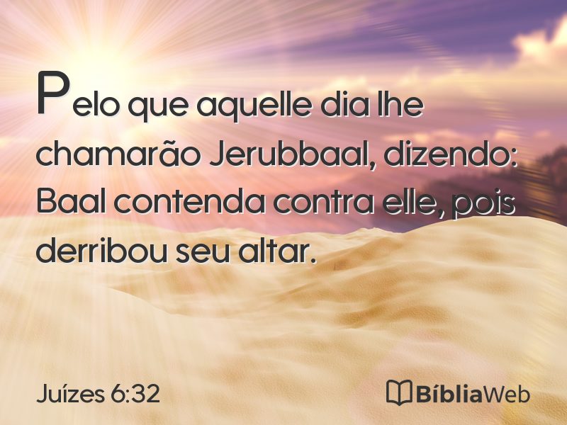 Juízes 6:32 em imagem para compartilhar