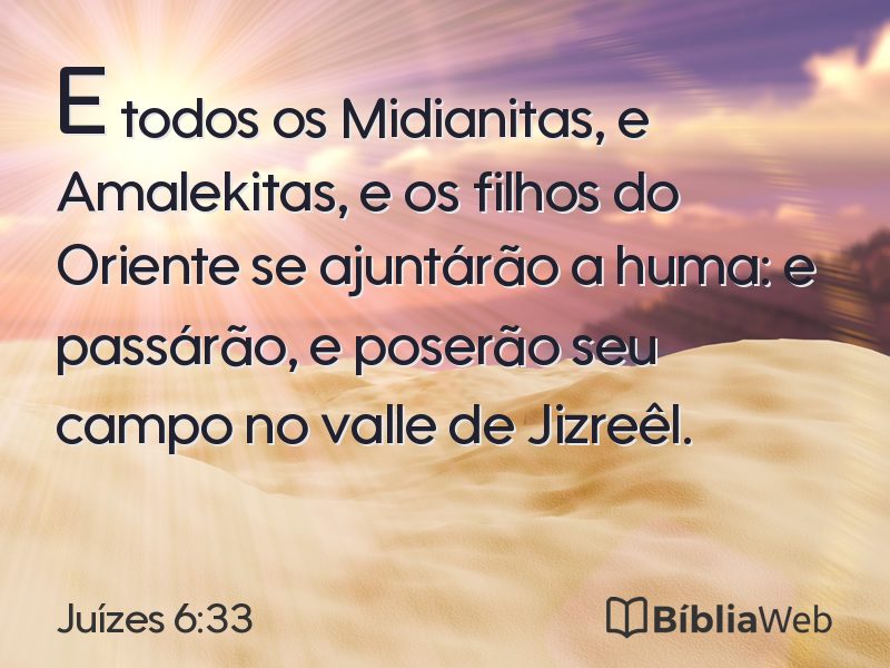 Juízes 6:33 em imagem para compartilhar