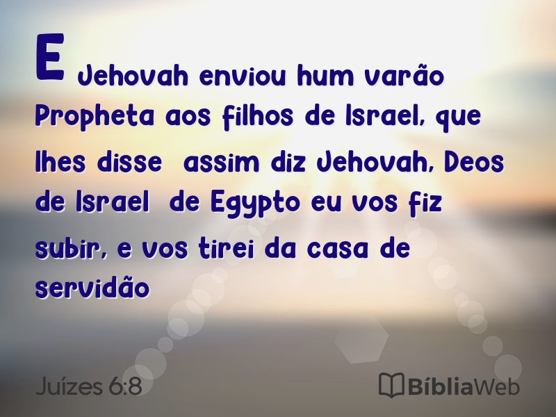 Juízes 6:8 em imagem para compartilhar