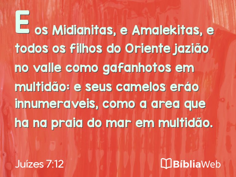 Juízes 7:12 em imagem para compartilhar