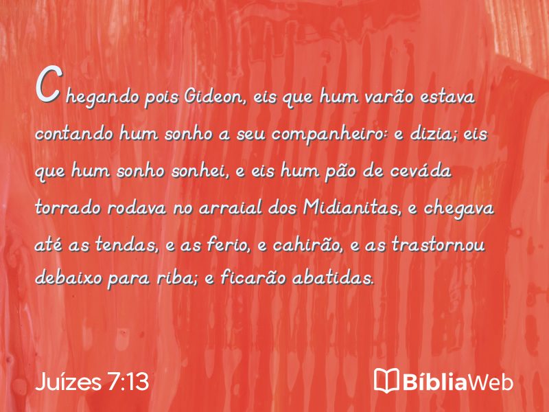 Juízes 7:13 em imagem para compartilhar
