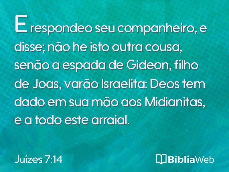Juízes 7:14 em imagem para compartilhar