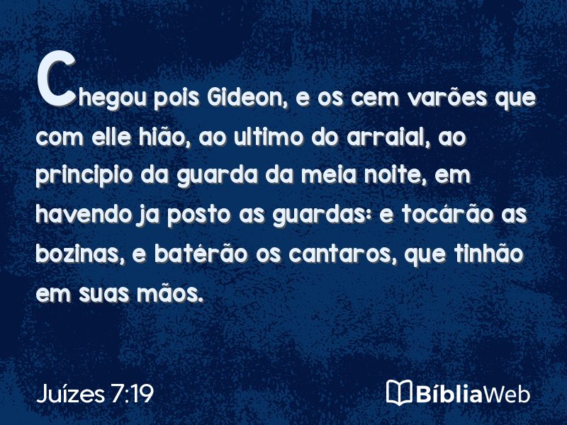 Juízes 7:19 em imagem para compartilhar