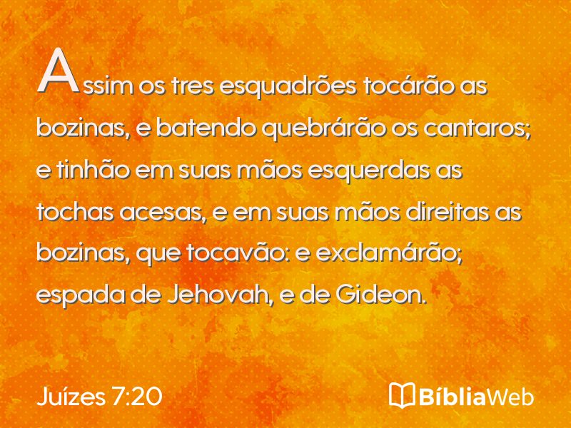 Juízes 7:20 em imagem para compartilhar
