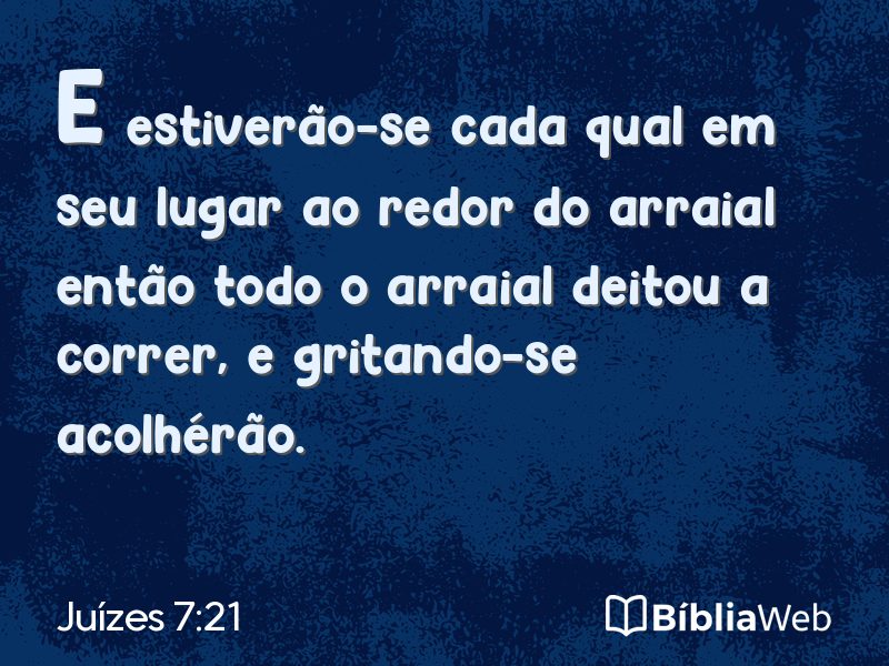 Juízes 7:21 em imagem para compartilhar