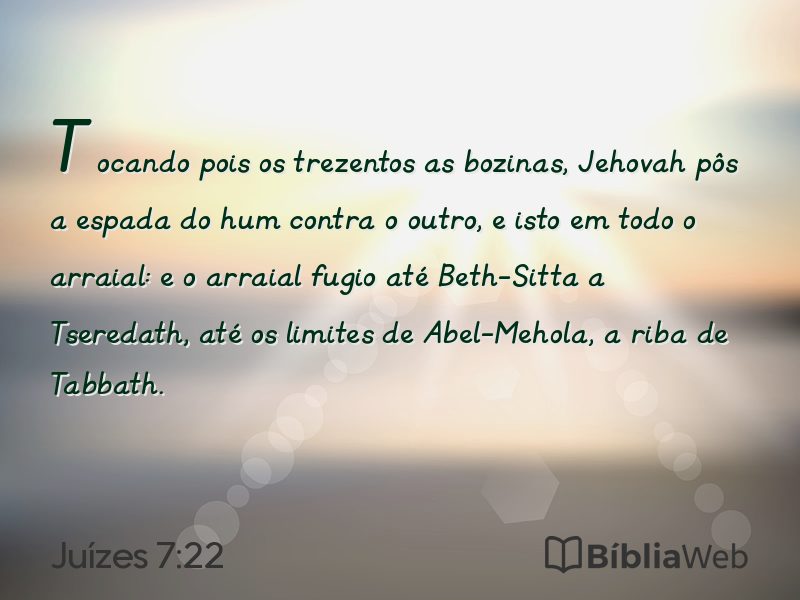 Juízes 7:22 em imagem para compartilhar