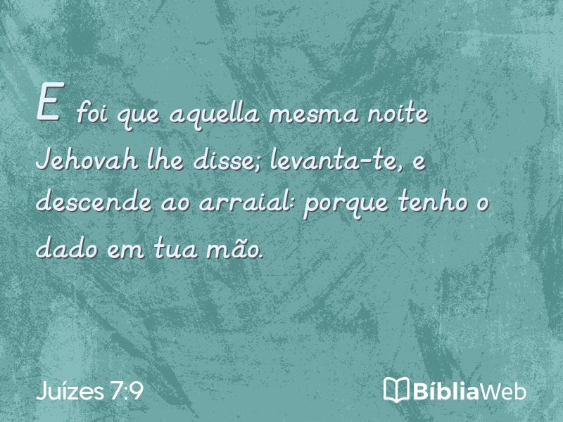 Juízes 7:9 em imagem para compartilhar