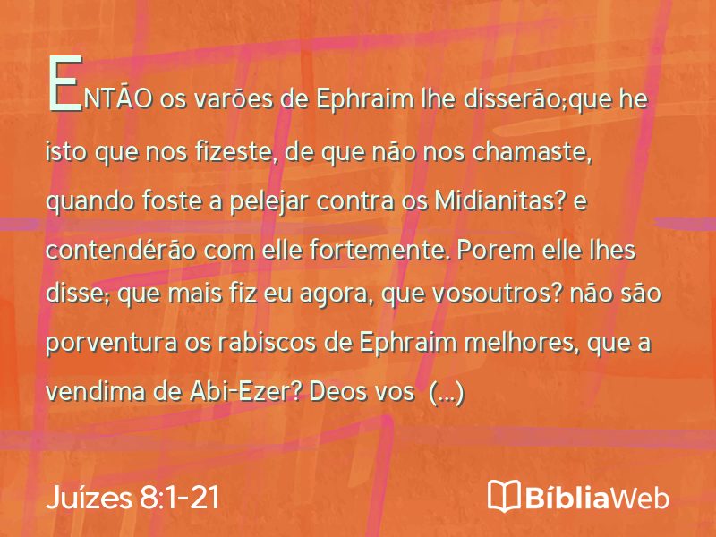 Juízes 8:1-21 em imagem para compartilhar