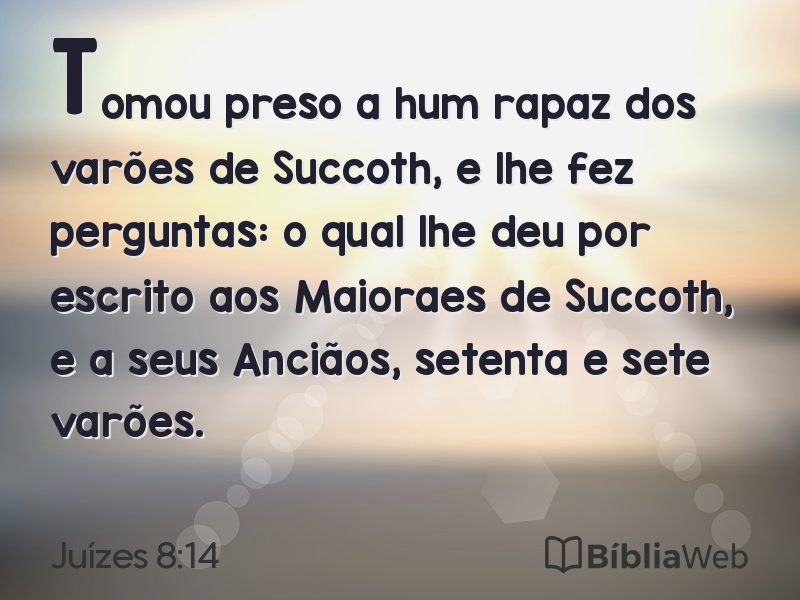 Juízes 8:14 em imagem para compartilhar