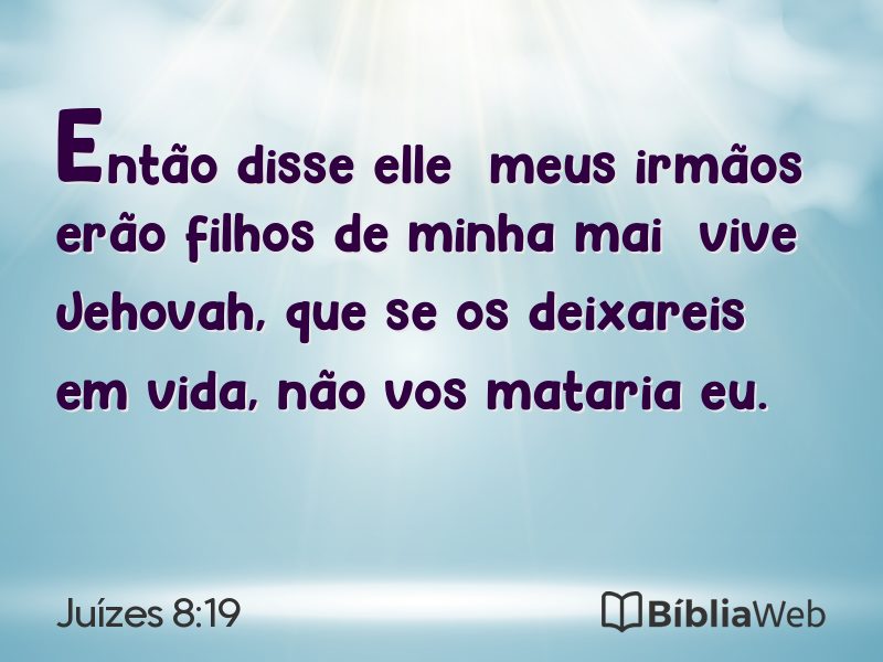 Juízes 8:19 em imagem para compartilhar