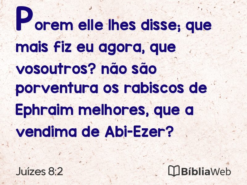 Juízes 8:2 em imagem para compartilhar