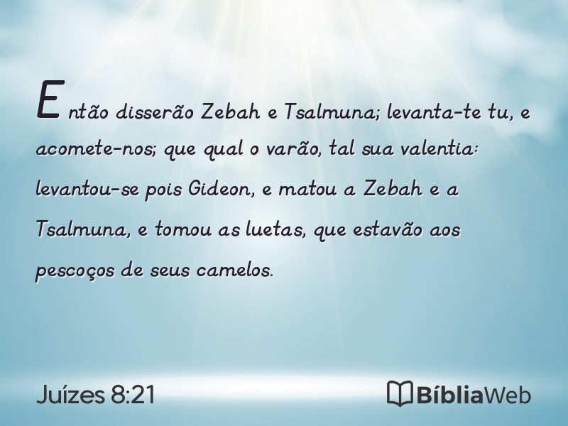 Juízes 8:21 em imagem para compartilhar