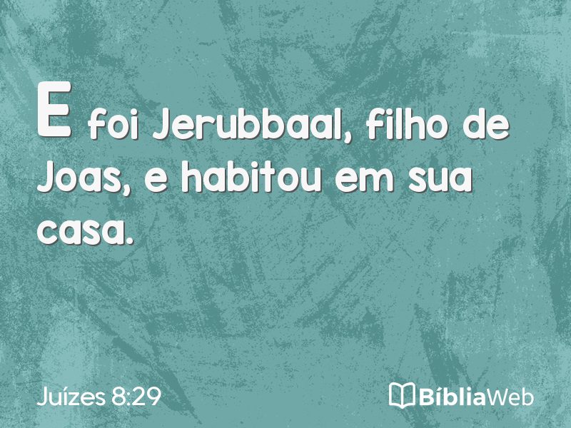 Juízes 8:29 em imagem para compartilhar