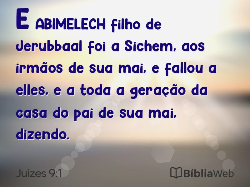 Juízes 9:1 em imagem para compartilhar