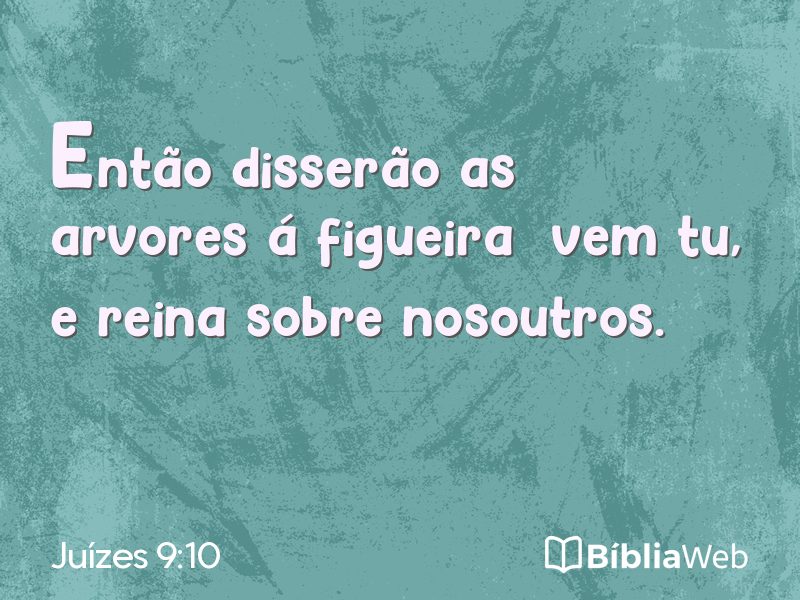 Juízes 9:10 em imagem para compartilhar