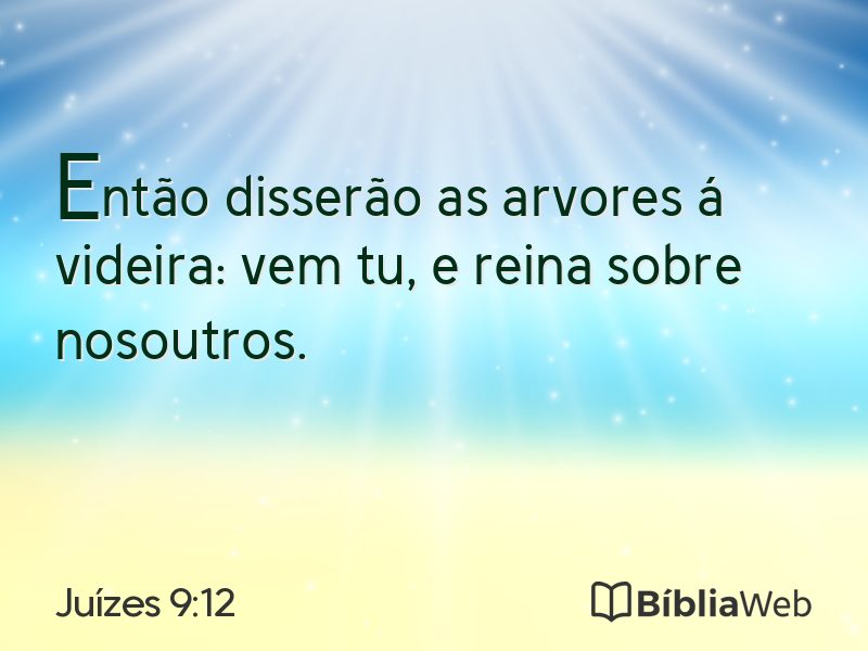 Juízes 9:12 em imagem para compartilhar