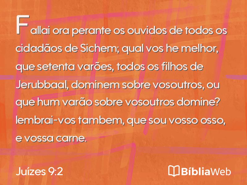 Juízes 9:2 em imagem para compartilhar