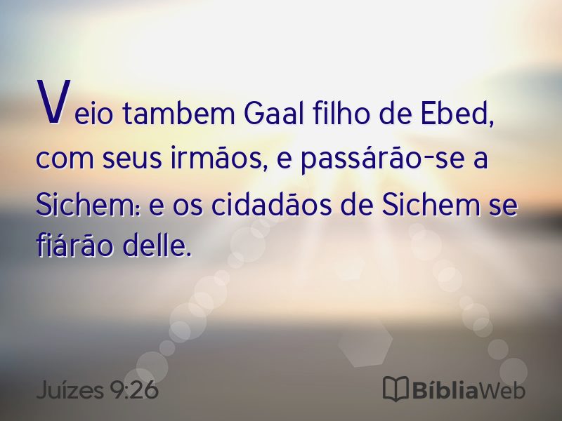 Juízes 9:26 em imagem para compartilhar