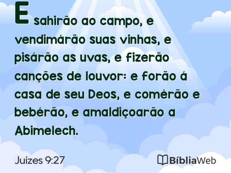 Juízes 9:27 em imagem para compartilhar