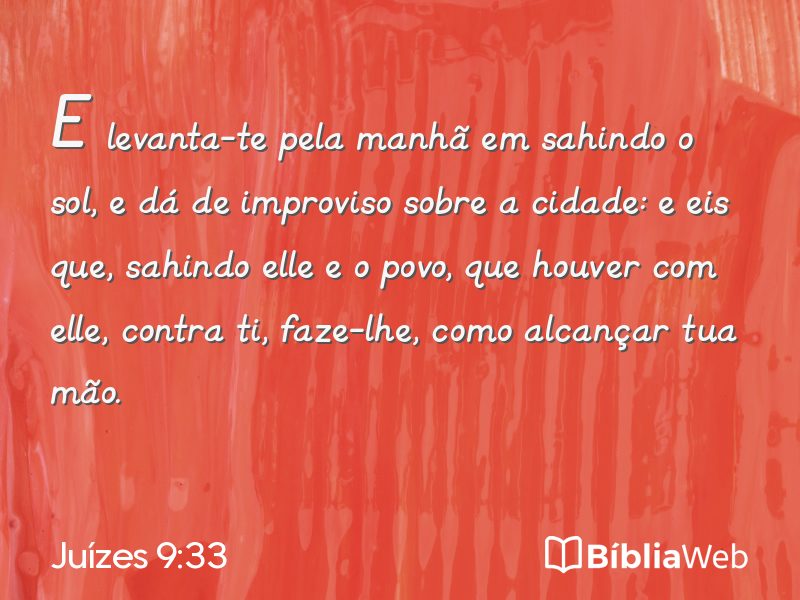 Juízes 9:33 em imagem para compartilhar