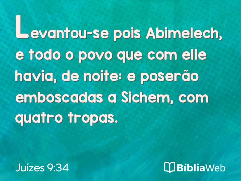 Juízes 9:34 em imagem para compartilhar