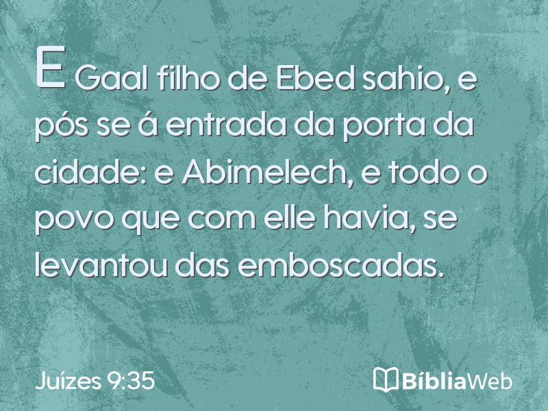 Juízes 9:35 em imagem para compartilhar