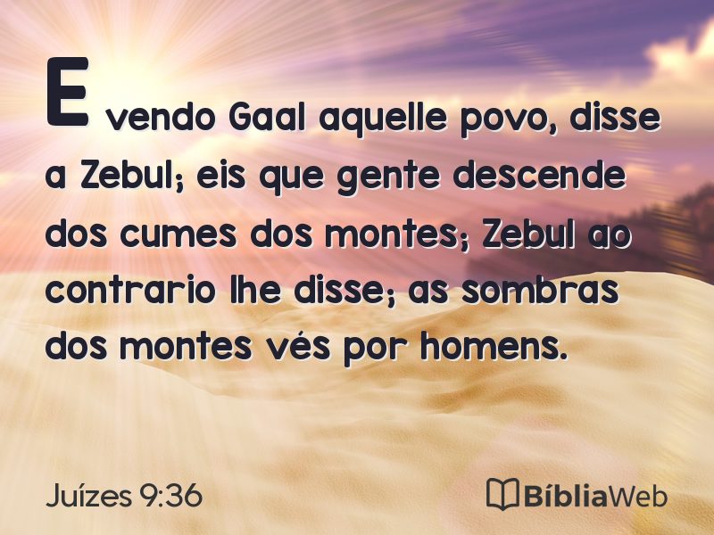 Juízes 9:36 em imagem para compartilhar
