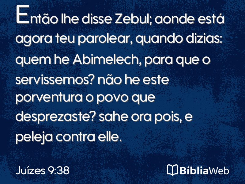Juízes 9:38 em imagem para compartilhar