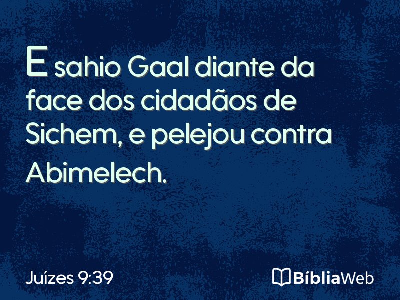 Juízes 9:39 em imagem para compartilhar