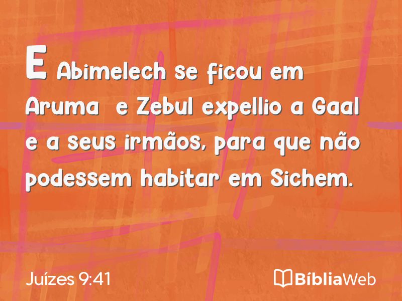 Juízes 9:41 em imagem para compartilhar