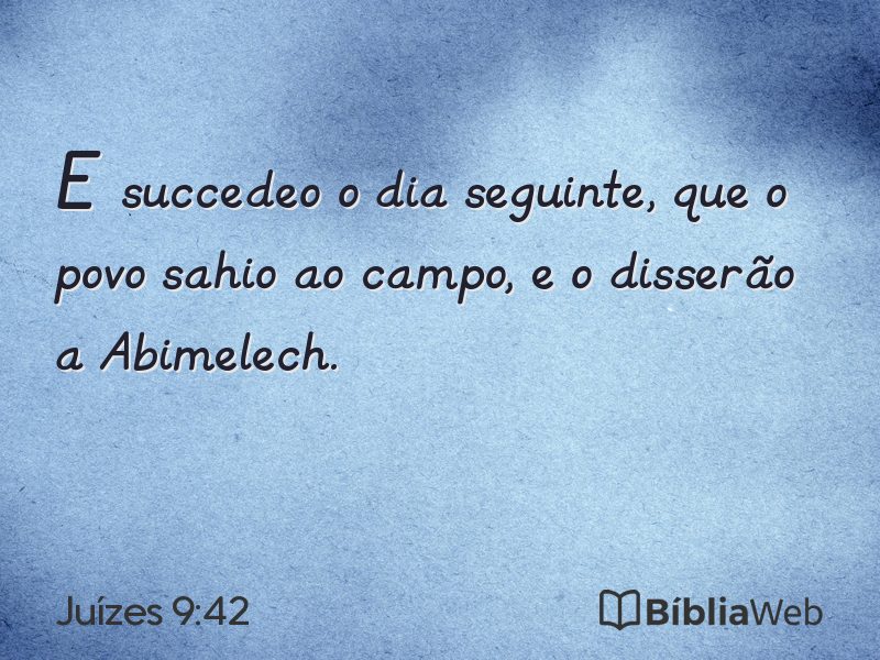 Juízes 9:42 em imagem para compartilhar