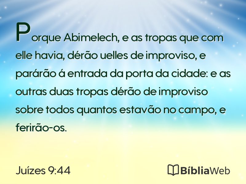 Juízes 9:44 em imagem para compartilhar