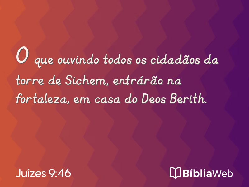 Juízes 9:46 em imagem para compartilhar