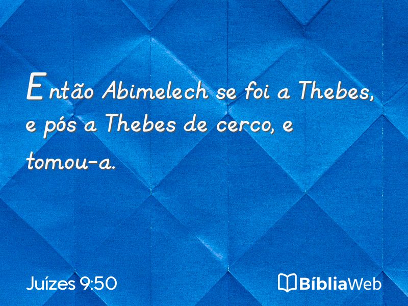 Juízes 9:50 em imagem para compartilhar