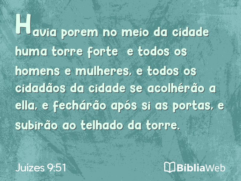 Juízes 9:51 em imagem para compartilhar
