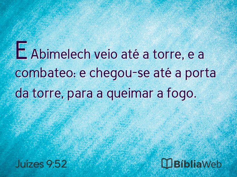 Juízes 9:52 em imagem para compartilhar