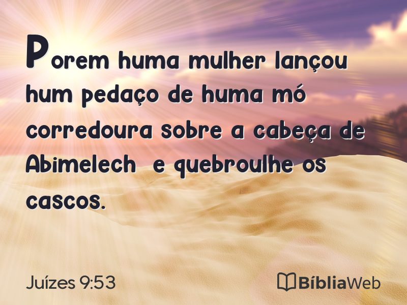 Juízes 9:53 em imagem para compartilhar