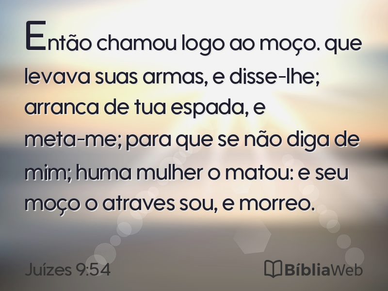 Juízes 9:54 em imagem para compartilhar
