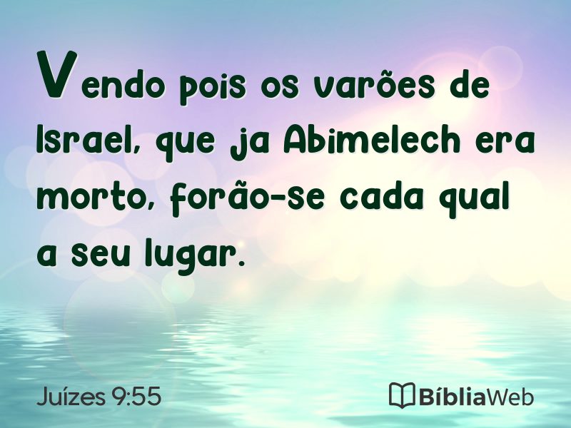 Juízes 9:55 em imagem para compartilhar