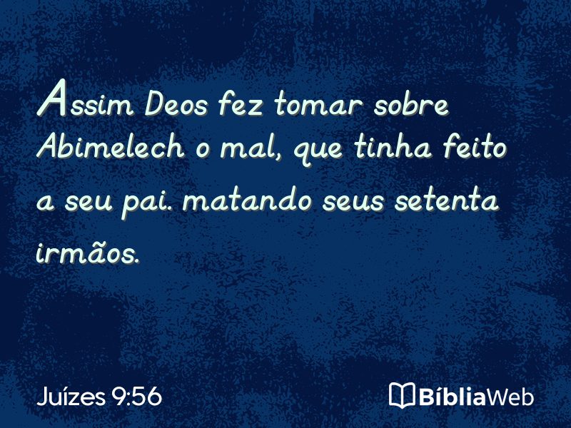 Juízes 9:56 em imagem para compartilhar